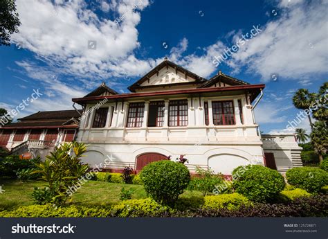 Laos Architecture Ancient Design On Building Stock Photo 125728871 ...