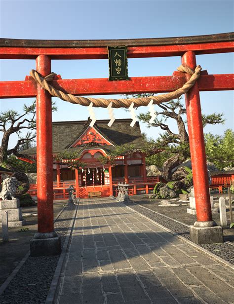 Japanese Shinto Shrine | Daz 3D