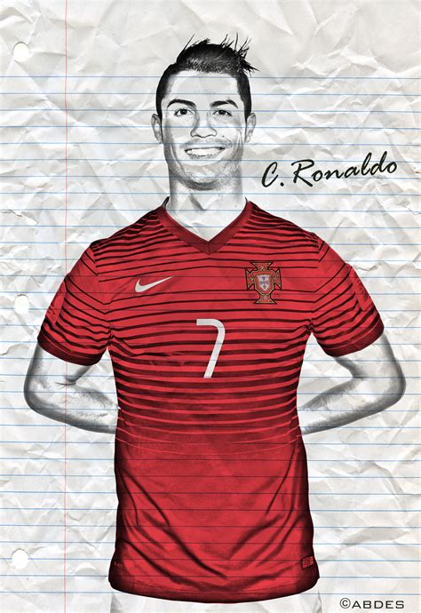 Cristiano Ronaldo drawing by Abdessamad-zak on DeviantArt