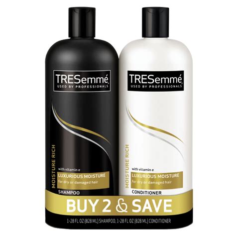 Tresemme Rich Moisture Rich Moisture Shampoo and Conditioner, 28 oz, 2 ...