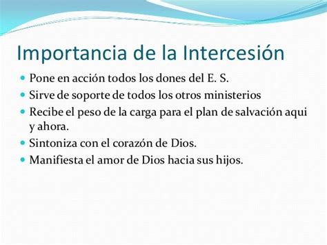 Oracion de intercesion