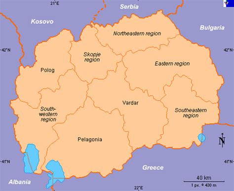 Clickable map of Macedonia