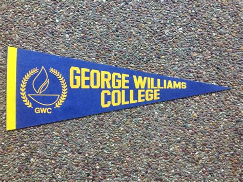 GEORGE WILLIAMS COLLEGE of AURORA UNIVERSITY Pennant of Williams Bay ...