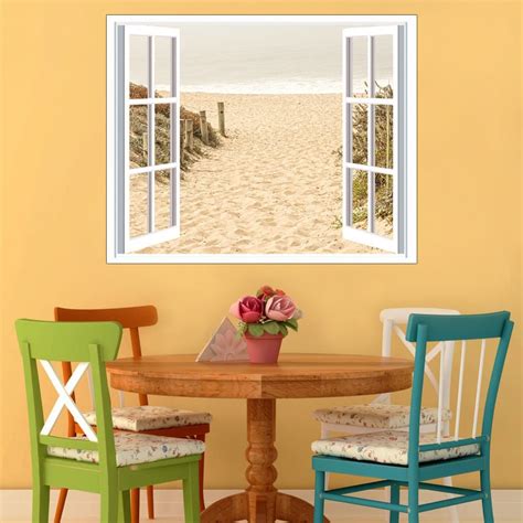 Window View of Beach Open Window to Beach View Beach Wall - Etsy