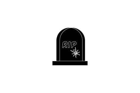 Halloween Tombstone Silhouette Graphic by sijastudio · Creative Fabrica