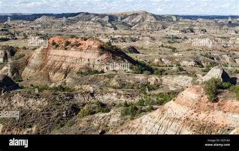 Painted Canyon, Theodore Roosevelt National Park, North Dakota Stock ...