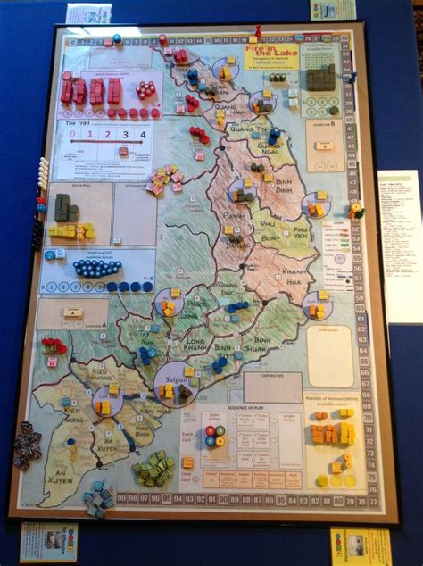 GMT Games: Fire in the Lake, COIN series Vietnam War, Board setup ...