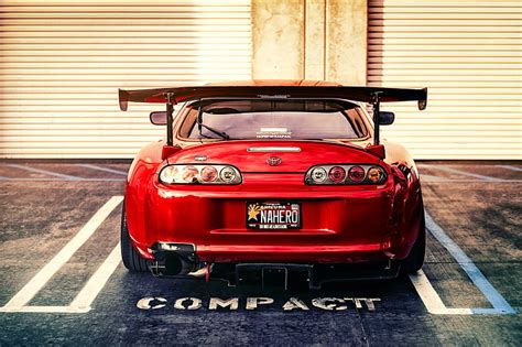 3840x1080px | free download | HD wallpaper: red sport car, tuning ...