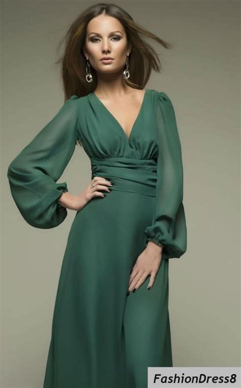 Holiday Dress.Maxi Dress.Green Maxi Dress.Women's Clothing.Formal ...