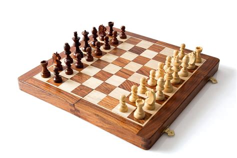 Magnetic 12" Inch Chess Set Game with Fine Wood Classic Handmade ...