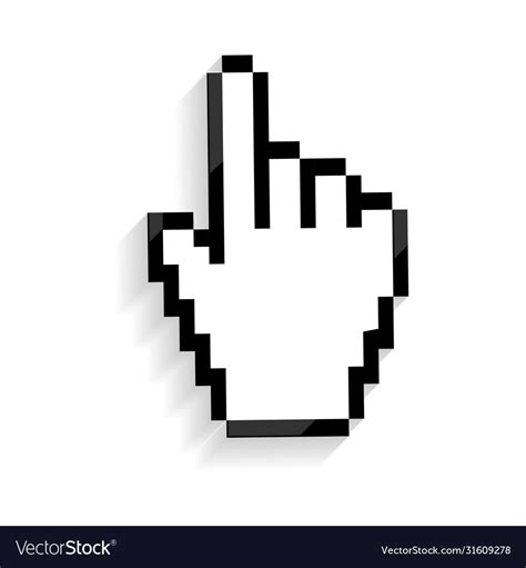 Hand cursor icon Royalty Free Vector Image - VectorStock