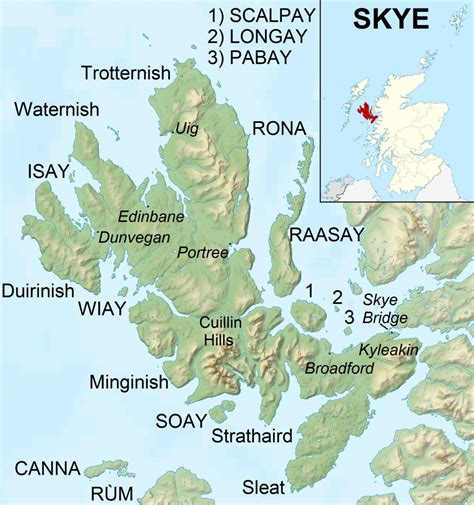 Printable Isle Of Skye Map - Printable Word Searches