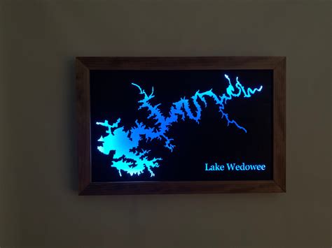 Lake Wedowee Map | Etsy