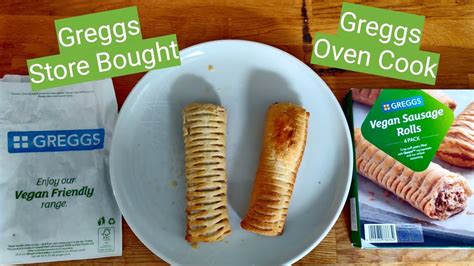 We Compare Iceland Greggs Oven Cook Vegan Sausage Roll To The Real ...