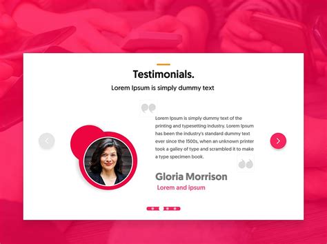 Testimonials Design | Testimonials design, Testimonials web design ...