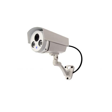 Dummy aluminium outdoor camera with blue LED