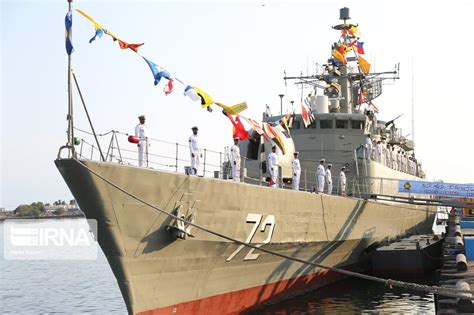 IRNA English - Alborz destroyer, two vessels join Iran Navy fleet