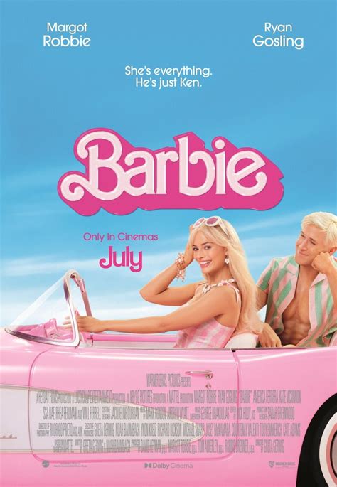 2023 Barbie Movie Poster 11X17 Margot Robbie Ryan Gosling Ken Hasbro ...