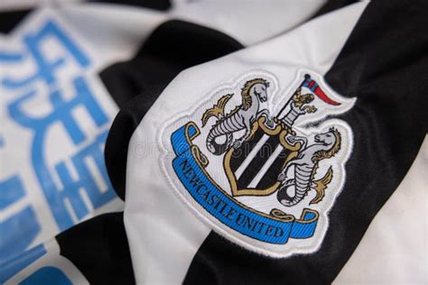 Newcastle United Football Logo on the Jersey Editorial Photography ...