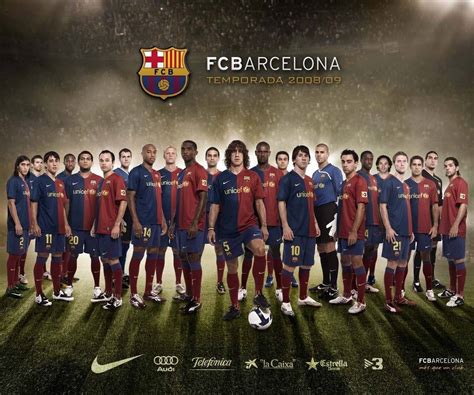 Download Cool Soccer Fc Barcelona Team Wallpaper | Wallpapers.com