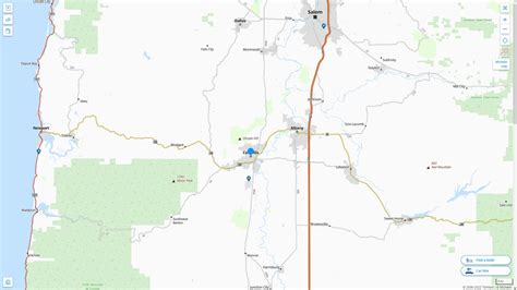 Corvallis, Oregon Map