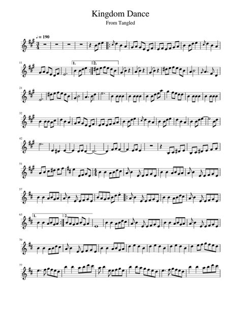 Tangled Dance Sheet music for Violin (Solo) | Musescore.com