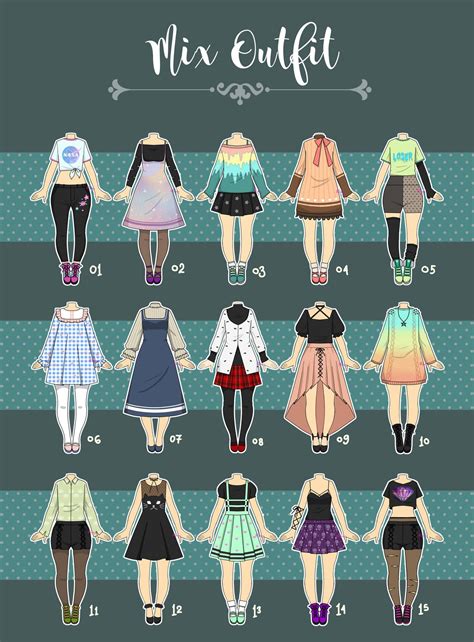 (CLOSED) Casual Outfit Adopts 07 by Rosariy Art Outfits, Anime Outfits ...