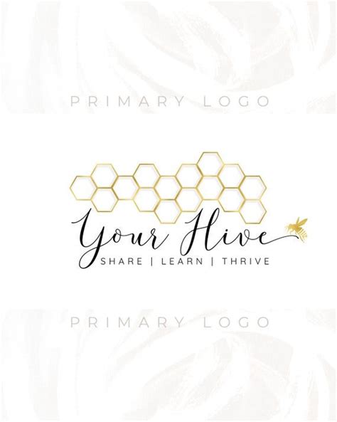 Beehive Logo, Bee Logo, Hive Logo, Honeybee Logo, Honeycomb Logo ...