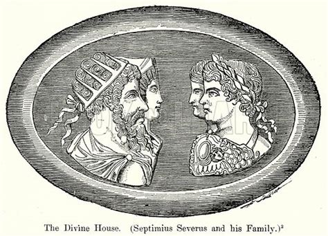 The Divine House, (Septimius Severus and his Family) stock image | Look ...