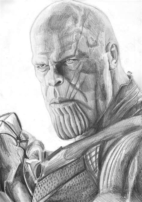 Thanos (Infinity War) sketch by MayTheForceBeWithYou Marvel Drawings ...