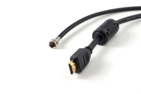 Hdmi And Coaxial Cables Stock Photo - Download Image Now - iStock