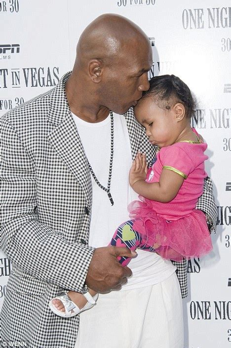 Mike Tyson brings baby daughter Milan on red carpet | Daily Mail Online