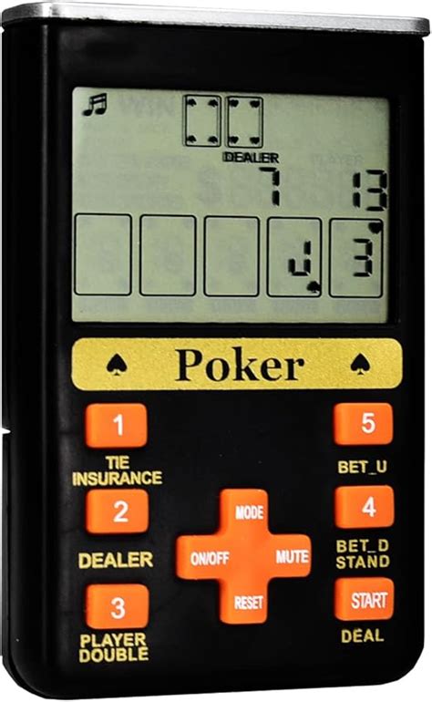 Amazon.com: Electronic Poker Game Handheld 7 in 1 Black : Toys & Games