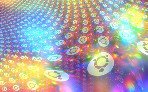 Free download Ubuntu Holographic Rainbow Fractal Wallpaper by cdooginz ...