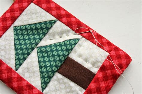 Quilted Christmas Ornament Tutorial - U Create | Christmas tree quilt ...