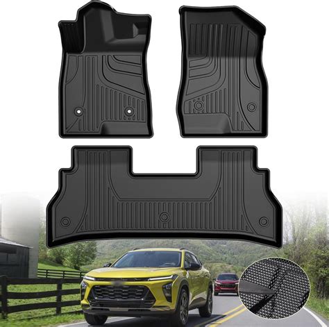 2024 Chevrolet/Chevy Trax Custom Fit TPE Floor Mats - Black, All ...