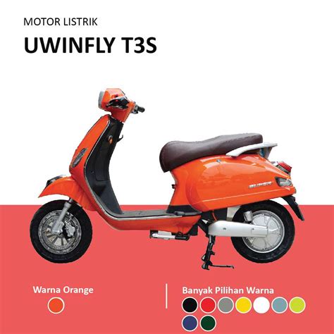 Jual Sepeda Motor Listrik T3 S Vespa UWINFLY 1200 watt Off The Road ...