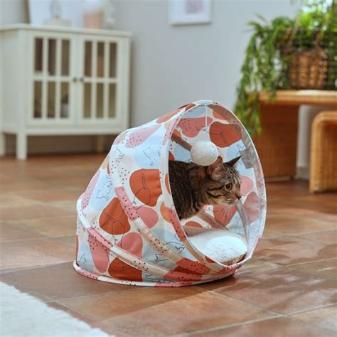 FRISCO Foldable Covered Canopy Cat Bed, Calico Cat - Chewy.com