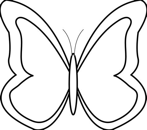 Black And White Butterfly Clip Art | Butterfly clip art, Butterfly ...