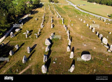 Carnac stones aerial hi-res stock photography and images - Alamy