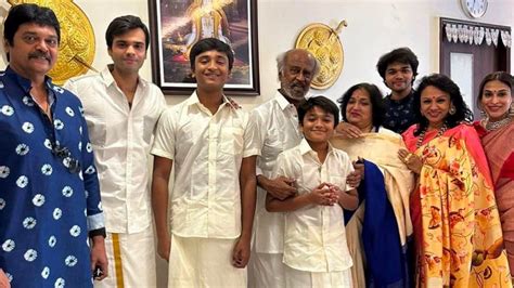 Superstar Rajinikanth celebrates Deepavali with family, pictures go ...