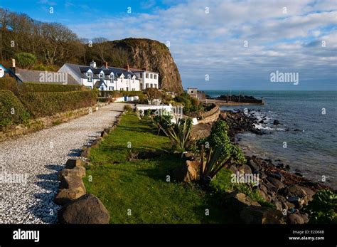 United Kingdom Northern Ireland County Antrim Portbradden harbour Stock ...