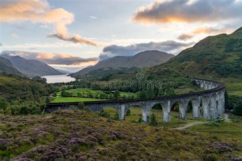 Famous Glenfinnan Railway Viaduct in Scotland Stock Image - Image of ...