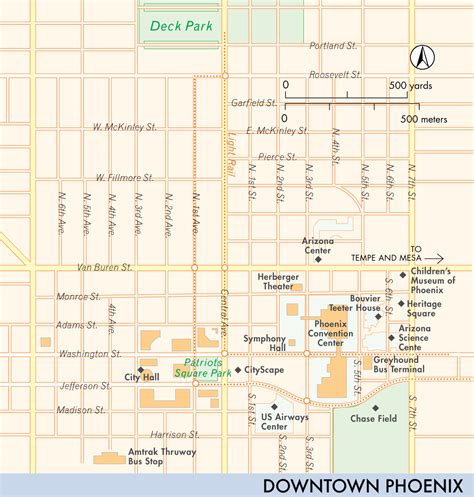 Map of Downtown Phoenix | Downtown Phoenix | Fodor's Travel Guides