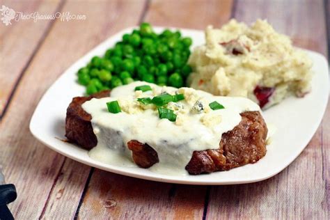 Steak with Creamy Gorgonzola Sauce | The Gracious Wife