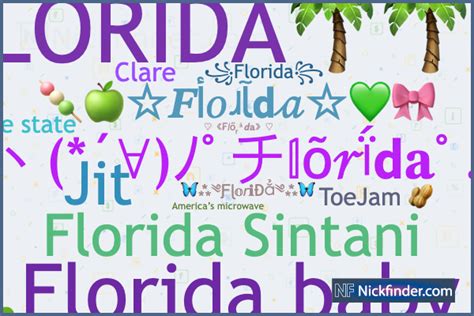 Best nickname for florida