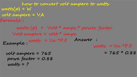 Volt Ampere: Volt Ampere Formula