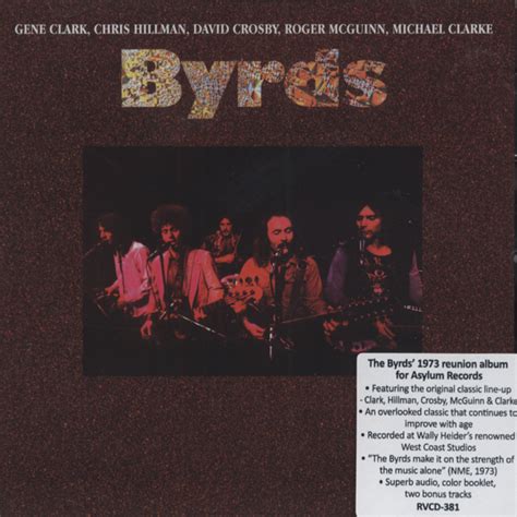 BYRDS CD: Byrds - The 1973 Reunion Album ... plus bonus tracks - Bear ...