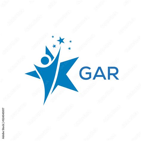 GAR Letter logo white background .GAR Business finance logo design ...