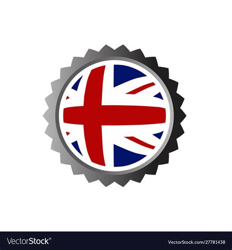 England flag logo template Royalty Free Vector Image